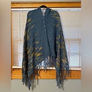 LuLaRoe Mimi Navy Knit Shawl